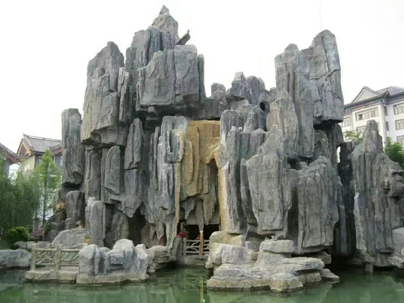 大型水泥塑石假山
